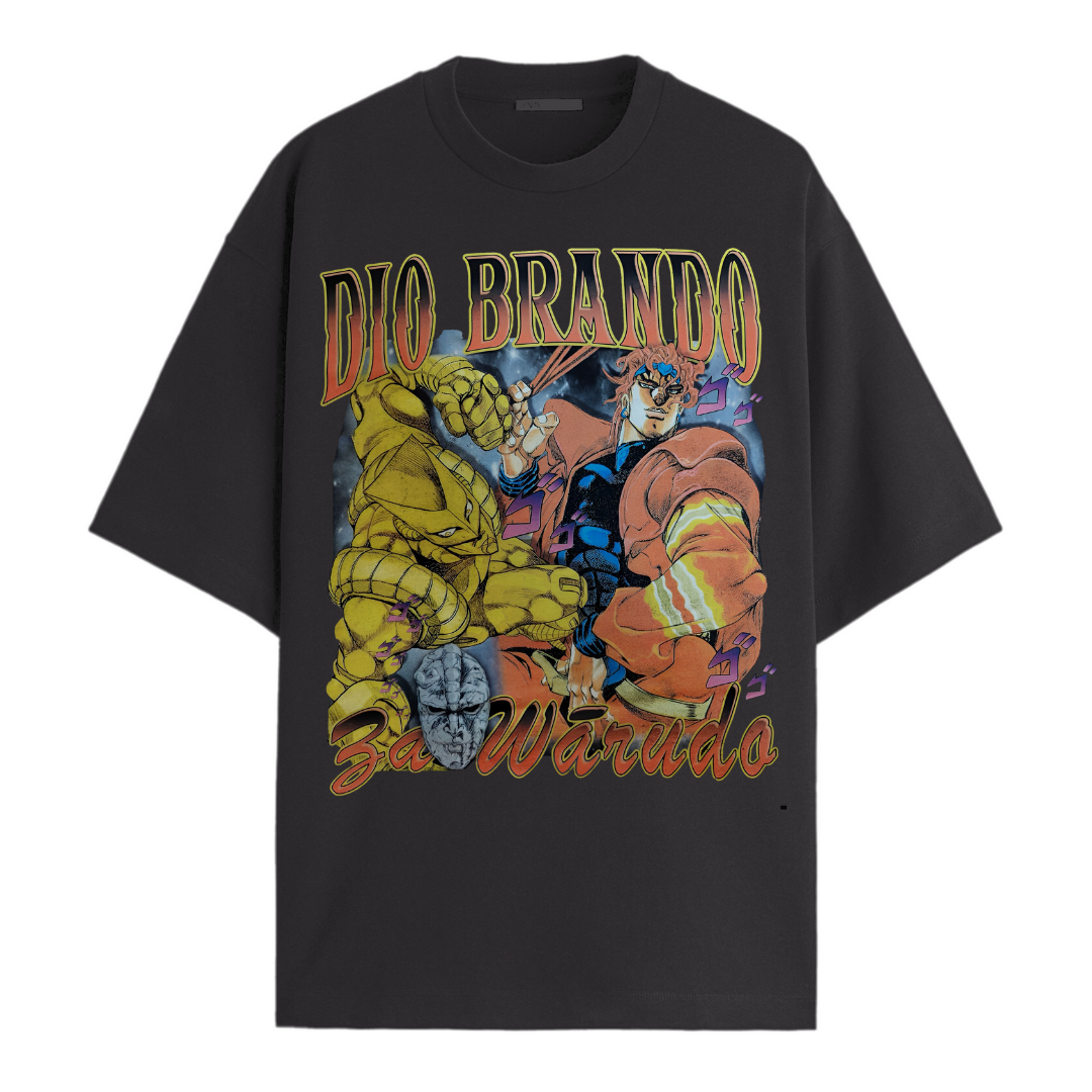 Dio Brando Black Oversized Tee