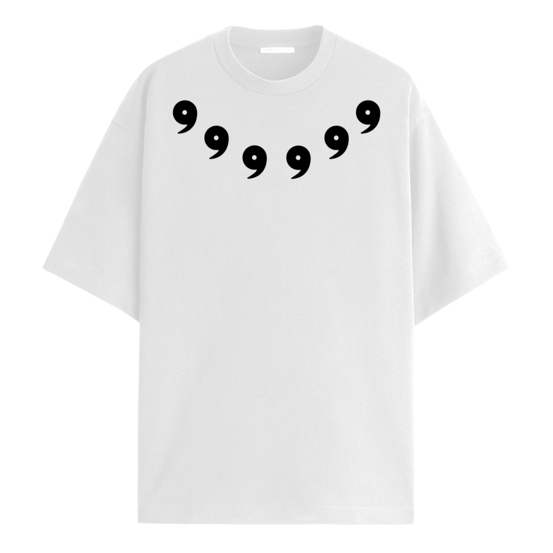 6 Paths White Oversized Tee