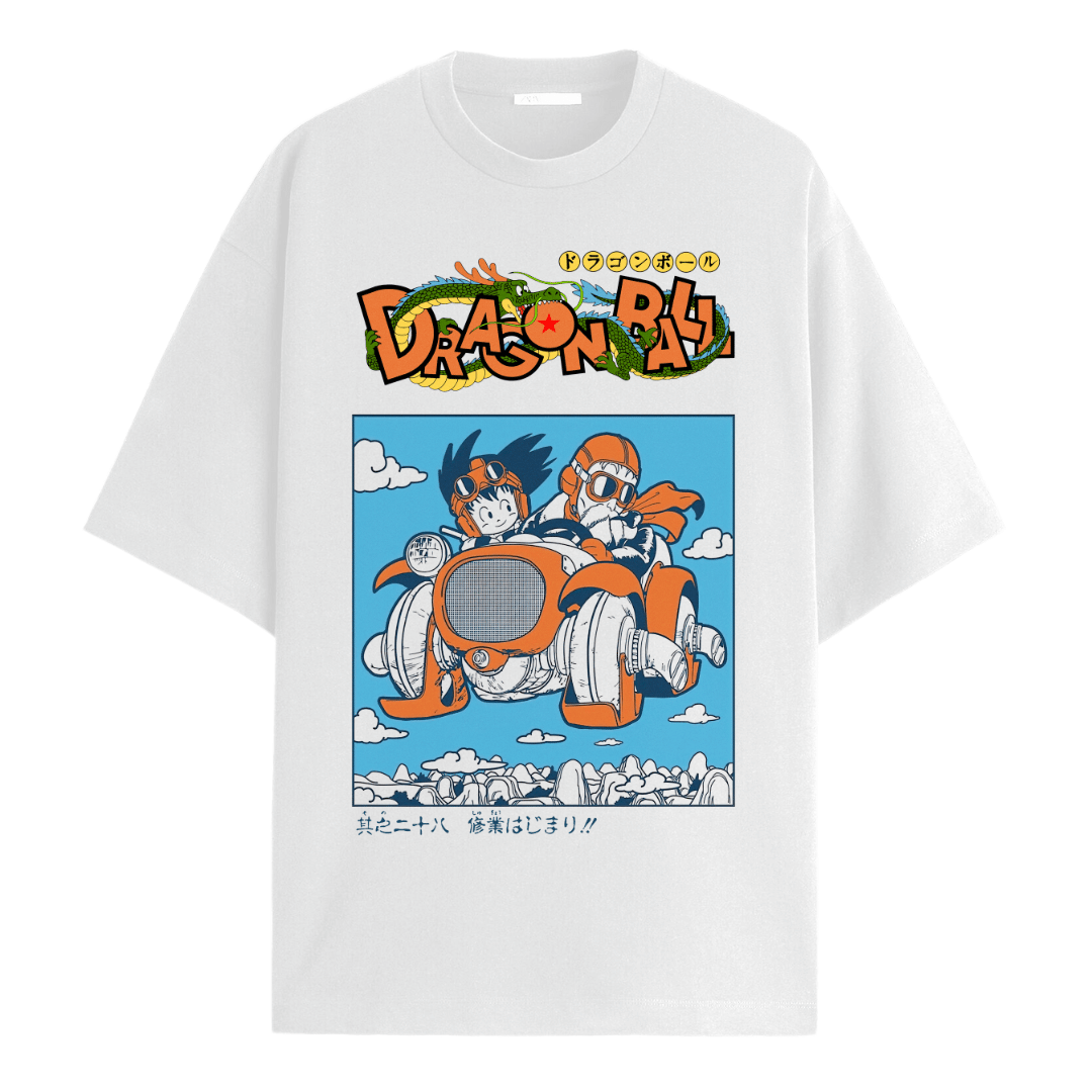 Dragon Ball Origins White Oversized Tee