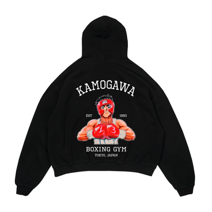 Ippo Spar Black Oversized Hoodie