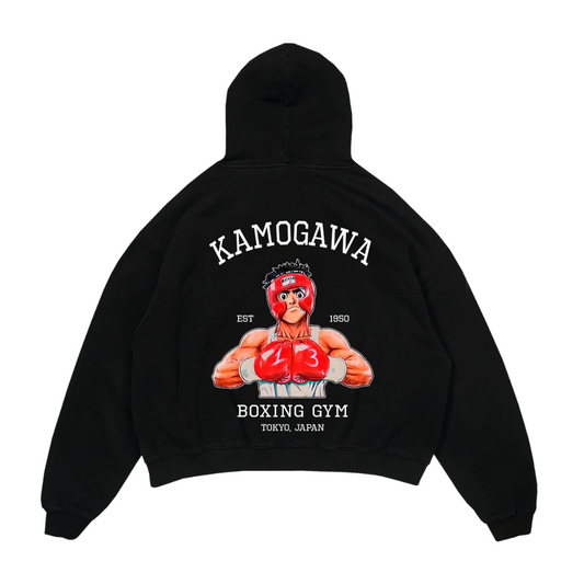 Ippo Spar Black Oversized Hoodie