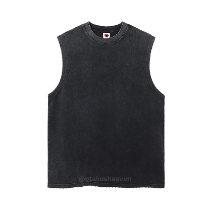 Vintage Solid Oversized Vest