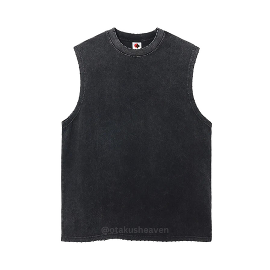 Vintage Solid Oversized Vest