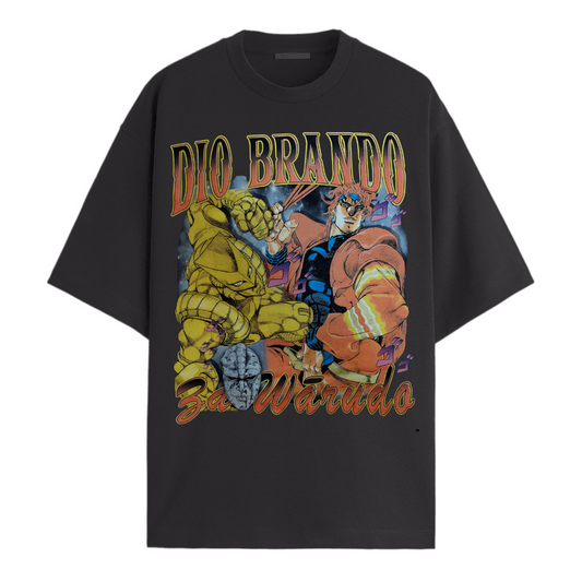 Dio Brando Black Oversized Tee