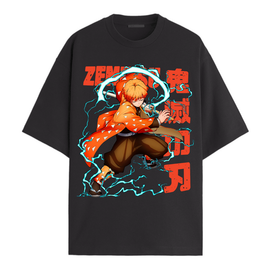 Zenitsu Thunder Oversized Tee