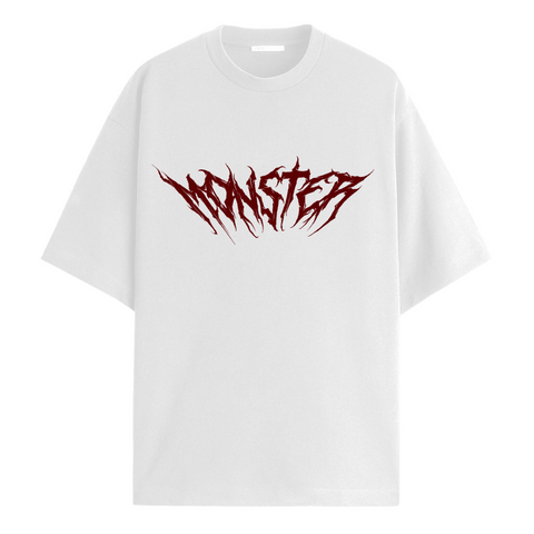 Johan Liebert White Oversized Tee