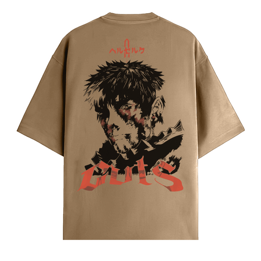 Guts Struggler Beige Oversized Tee