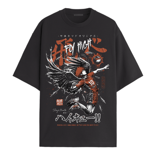 Haikyu Fly Oversized Tee