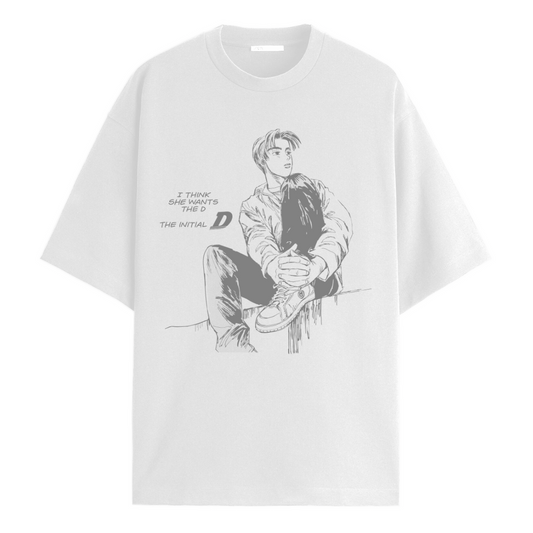 Initial D "The D" Oversized Tee